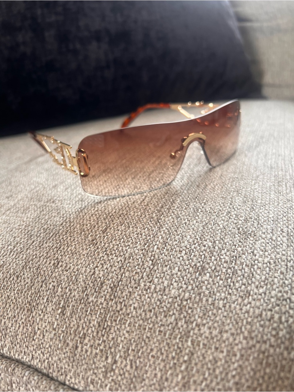 Dior Shield Gradient Purple Sunglasses